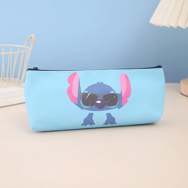 Disney-estuche de lápices de Lilo y Stitch, bolsa Kawaii, artículos de papelería bonitos, suministros escolares, accesorios de Anime, artículos de regalo de fiesta para Chirden