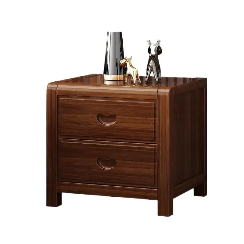All solid wood bedside table, modern simple new Chinese-style home bedroom bedside table