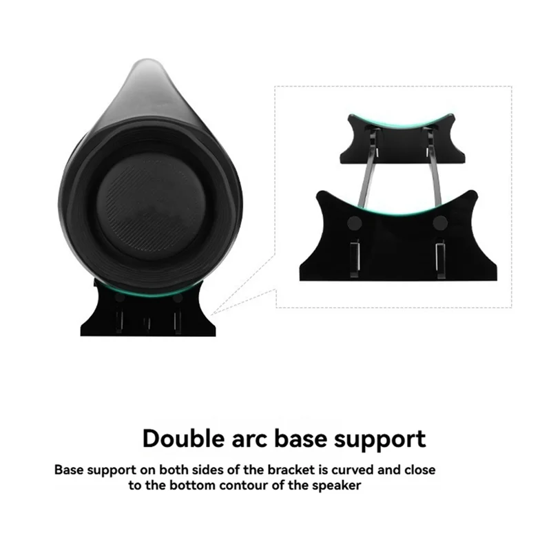 ABKI-デスクトップスタンド Boombox 3/Boombox 2/Boombox アクリルスピーカーマウントベースホルダーデスクディスプレイスタンド Boombox 用