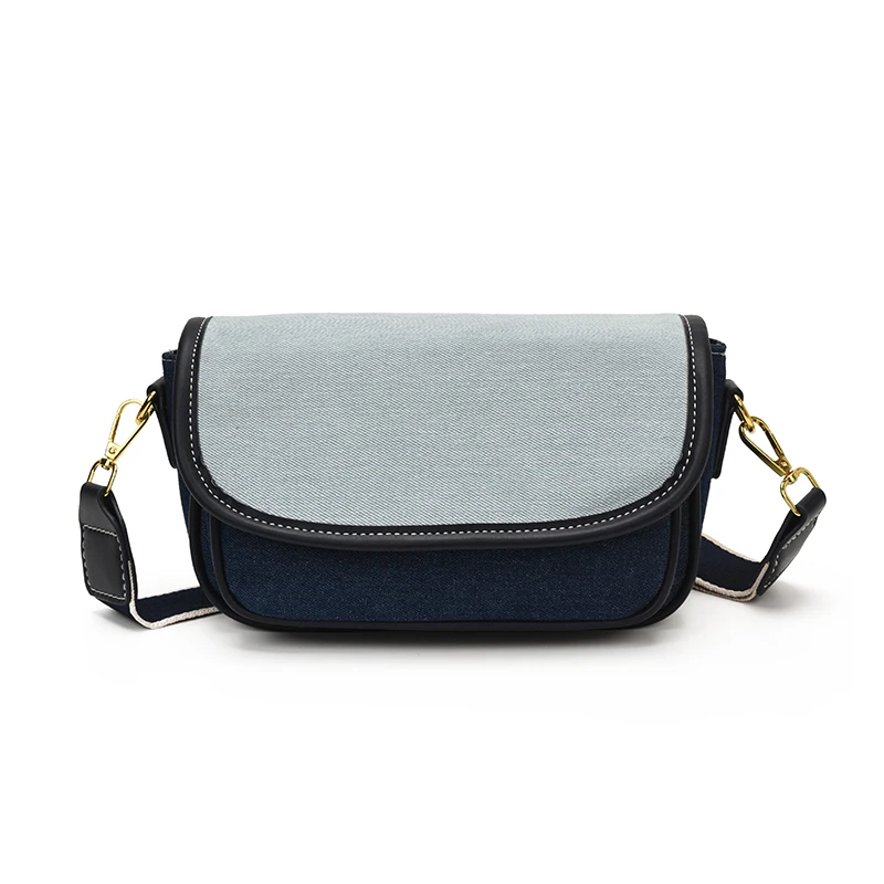 Casual Women Denim Shoulder Bag High Quality Ladies Zipper Handbags Crossbody Bags for Women Fashion Female Solid Messenger Bag