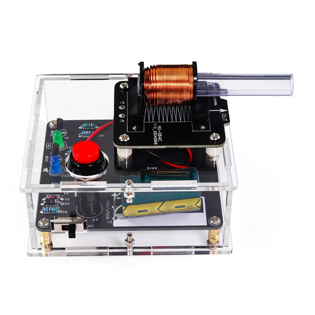 GOB-oDC 3V الارسال الكهرومغناطيسي لتقوم بها بنفسك عدة إلكترونية، مدفع الكهرومغناطيسي عالي الجهد، محول جهد صغير