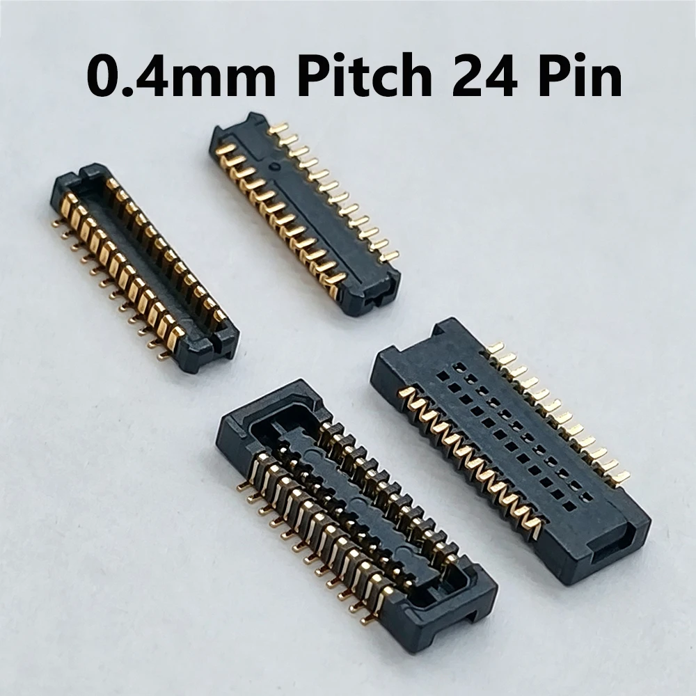 5 Stück 0,4 mm Rastermaß 24-Pin-Board-zu-Board-Stecker OK-03GM024-04 OK-03M024-04 OK-03F024-04 OK-03NF024-04 Original SMD-Sockel – Detail 1