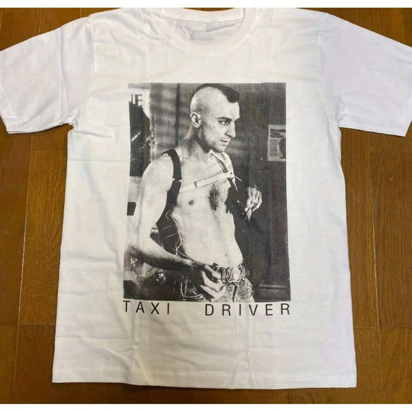 Taxi Driver Grafikdruck Kurzarm-T-Shirt Unisex Klassisches weißes T-Shirt im Bohemian-Stil Regular Fit Ganzjahres-Komfort – Detail 6