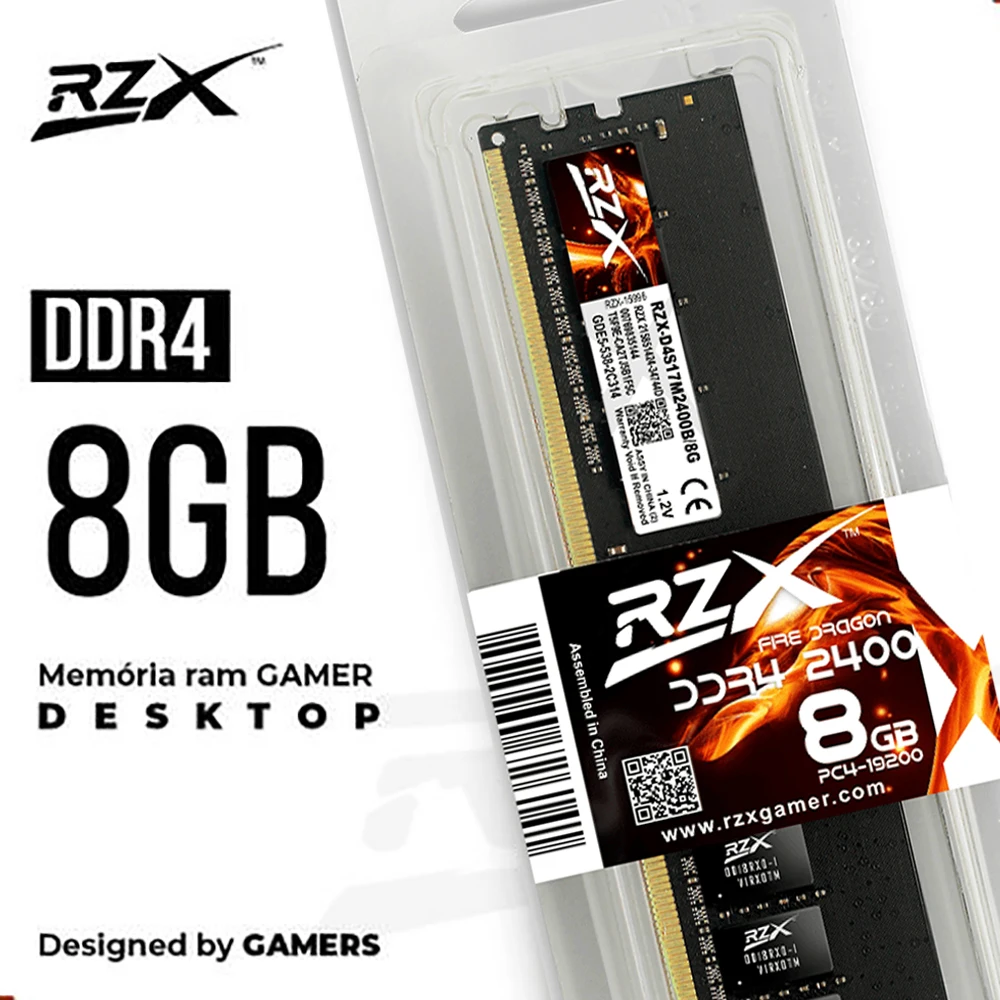 RZX Desktop DDR4 Memoria RAM 32GB 16GB 8GB 3200MHz 2666MHz 2400MHz