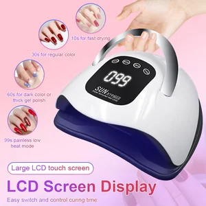 X19 max UV LED Professional Nail Drying Lamp UV nail art dryer light for gel nails 72 Accounts Quick Cure Polish gel lamp 6 Main Sales Cabin UV Led Nail Gel - №3