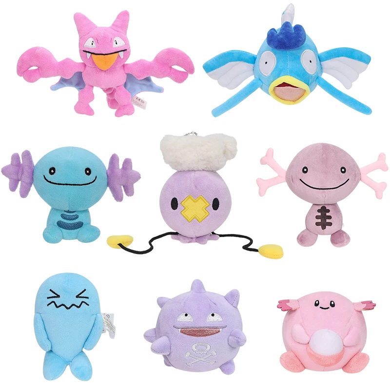 Anime Pokemon Plüschtier Wooper Koffing Chansey Wobbuffet Drifloon Gligar Weiche Stofftiere Tier Plüschpuppe