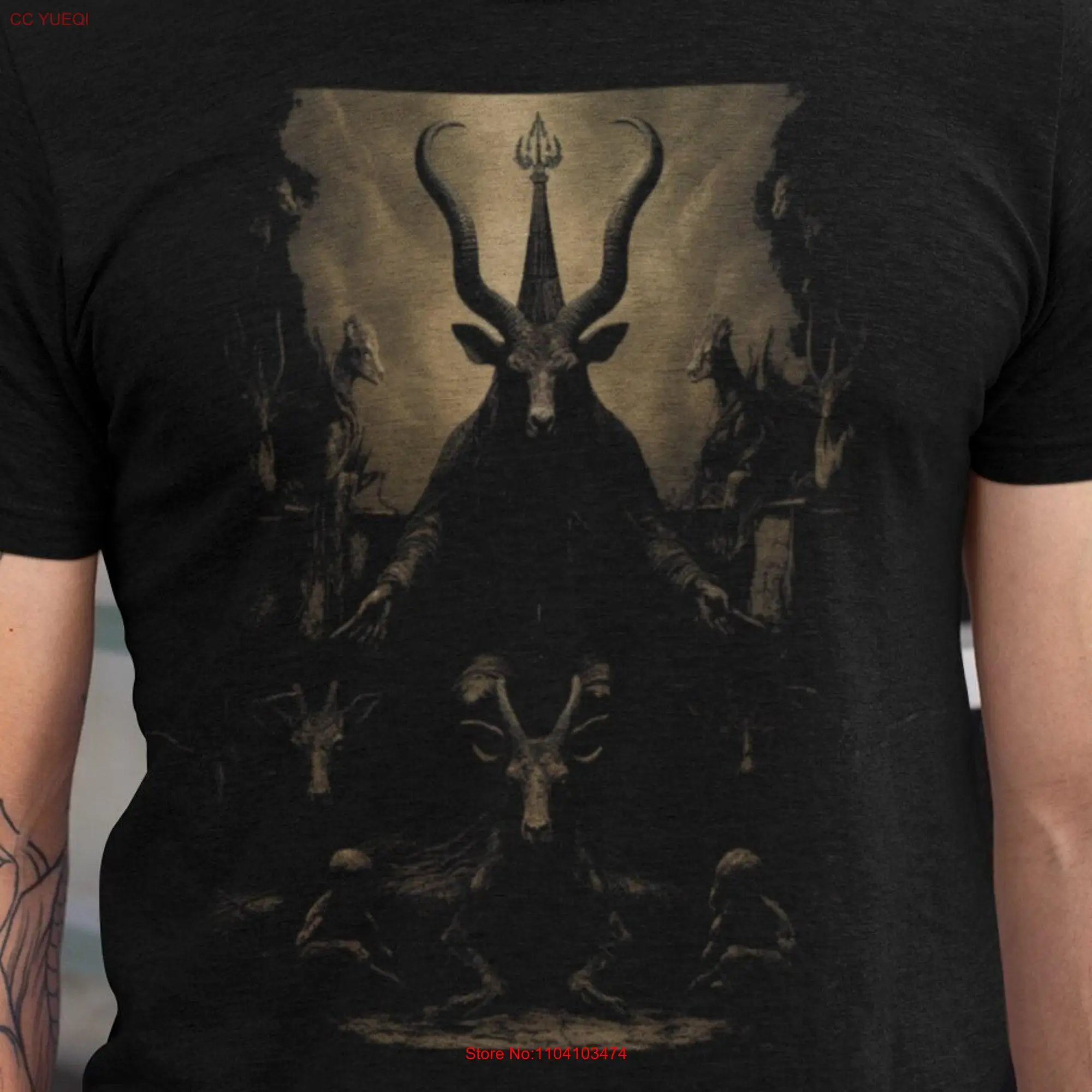 Baal T Shirt BaphomeT Beelzebub long or short sleeves