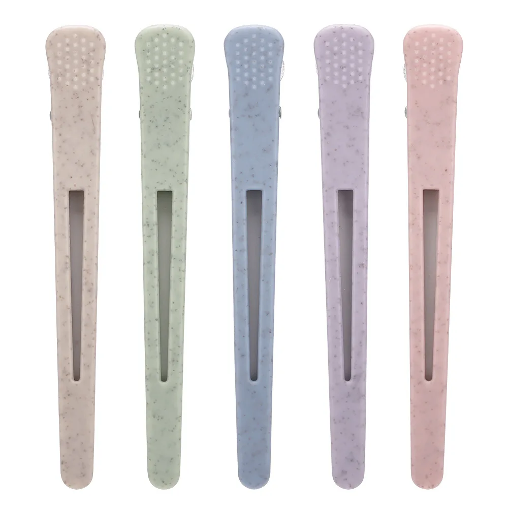 

6Pcs Hairdressing Hair Clips Barber Clamps Section Crocodile Clips Household Wash Face Hairpins Salon Styling Tools Accessories