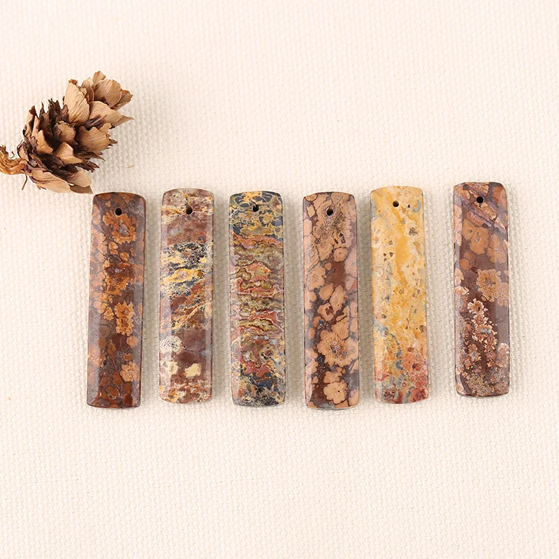 B&F Orbicular Rhyolite Birds’Eye Jasper Earring Beads for Jewelry Making, Handmade Natural stones beads, Stones for  Supplies