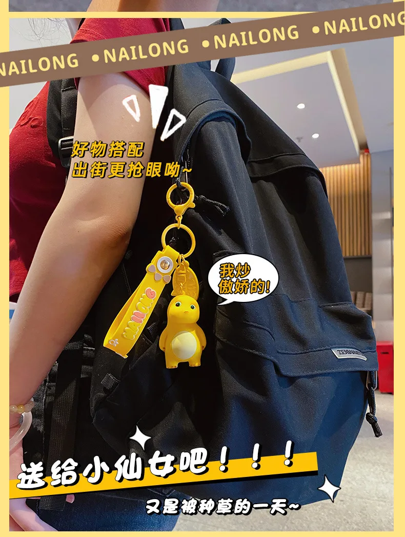 Cartoon Nailong Schlüsselanhänger Kawaii Milchdrache Schultasche Dekorativer Anhänger als Geburtstagsgeschenk für Ihre Freundin – Detail 12