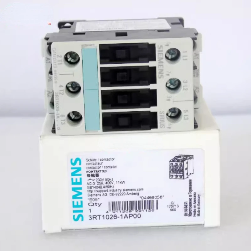 

3RT1026-1A...0 3RT1026-1AP00 230V 3RT1026-1AP00 Ac 11 KW 400V 230VAC 50Hz 3-pole Size S0 Screw Terminal