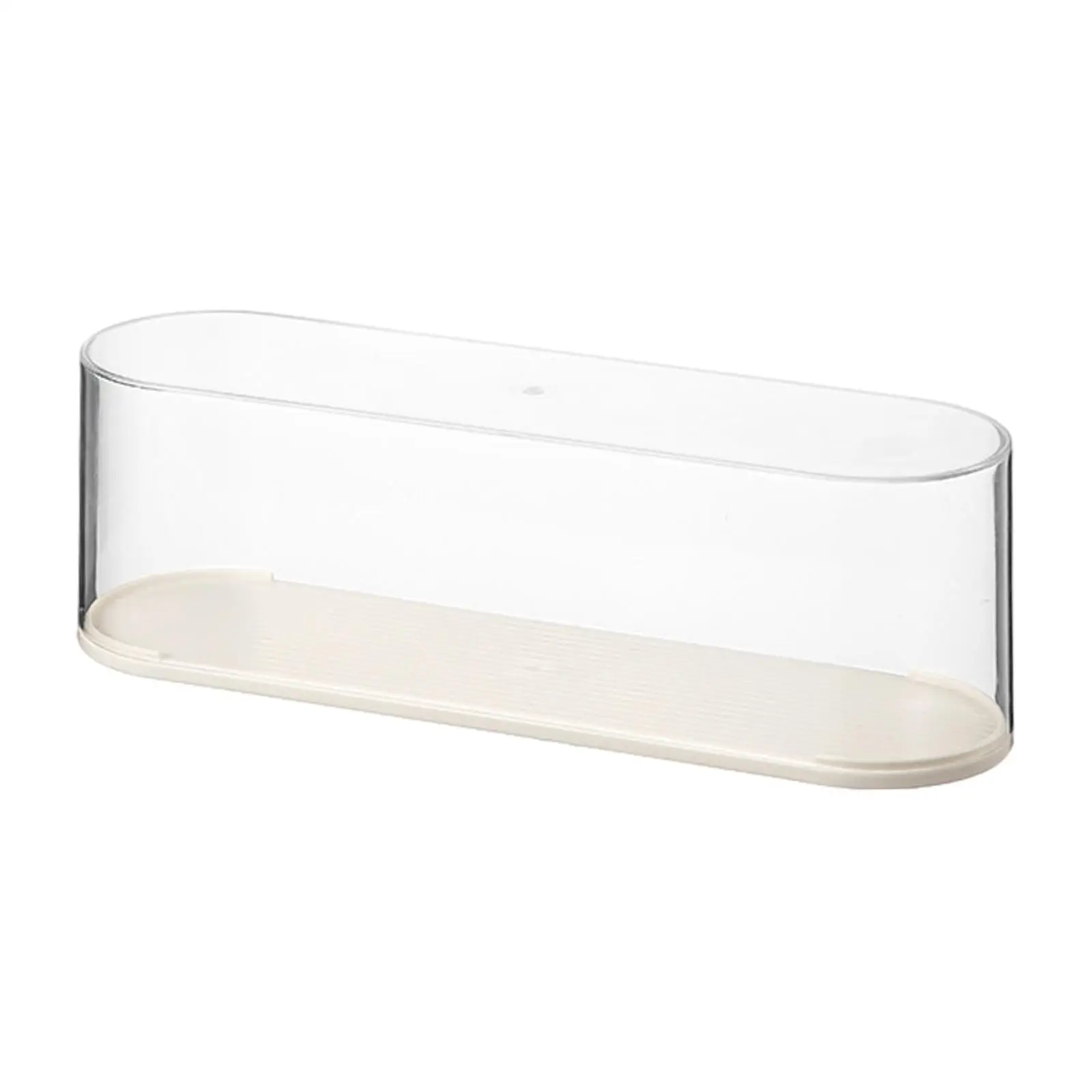 Vitrine transparente mostrando armário para bonecos figura de ação pequenas estatuetas