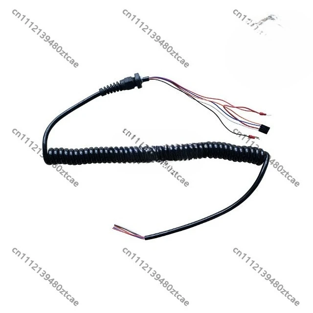 5 Core Spiral Coiled Handle Cable Wire Harness Universal For Aerial Scissor Lift Control Replacement Parts