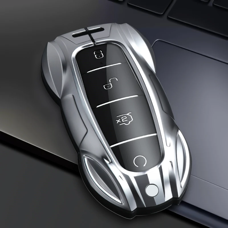 

Metal Car Remote Key Cover Case Holder shell Chain Fob For BYD New ATTO 3 Atto2 Song Pro Dmi Dolphin Mini Seal U Sealion 07 EV