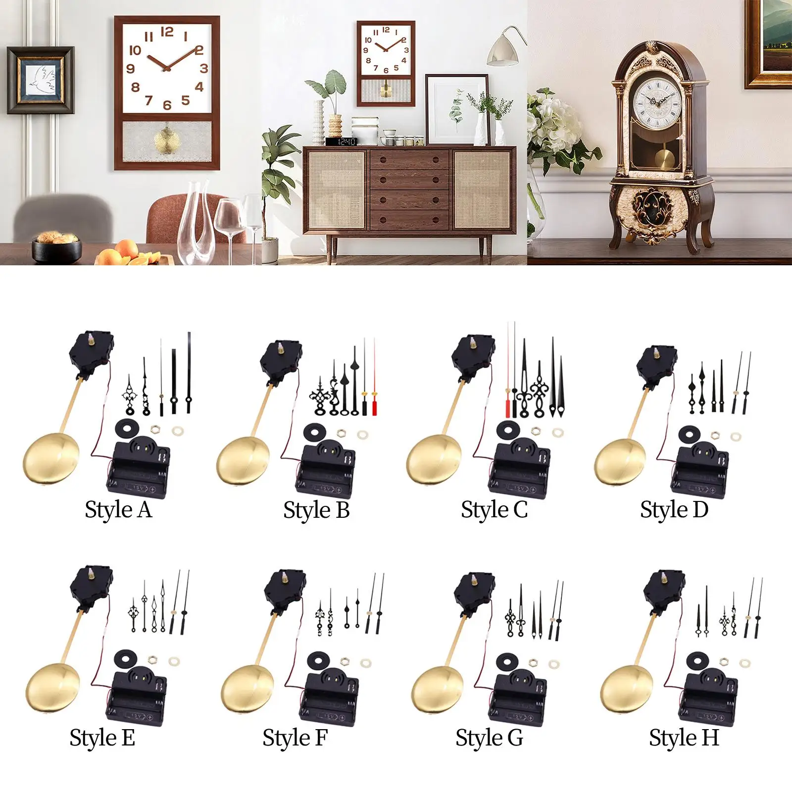 Wall Pendulum Clock Trigger Clock Non Silent Clock Mechanism Movement DIY Kits Replacement Practical Tools