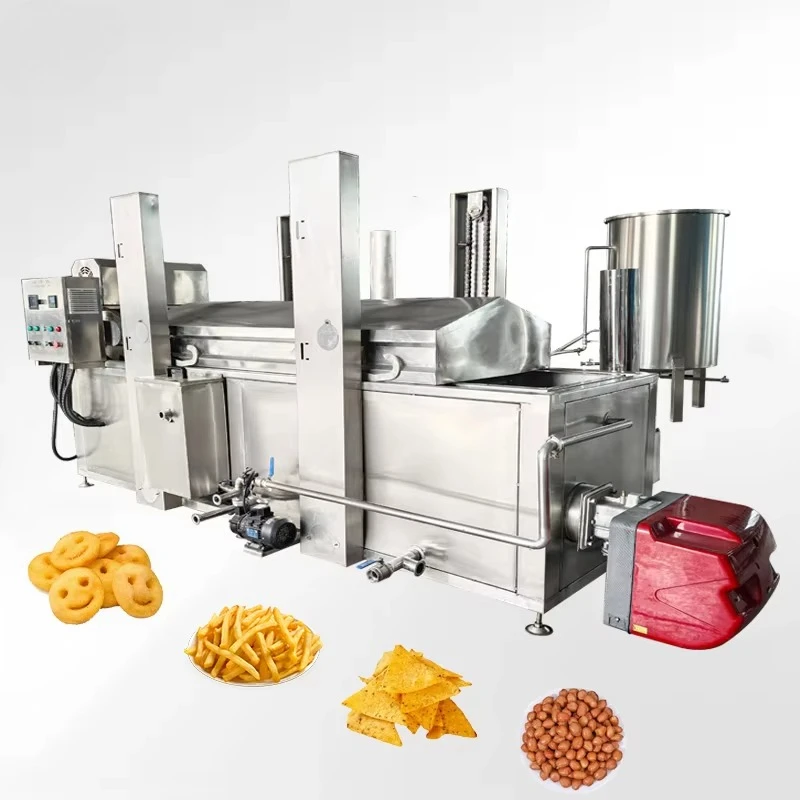 Customized Automatic Continuous Frying Machine Stainless Steel French Fries /Potato Chips/ Meatloaf/ Vegetable Frying Machine