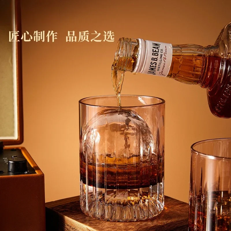 Copa de whisky de cristal K9 de alta gama francesa, exquisita taza de vino extranjera tallada a mano