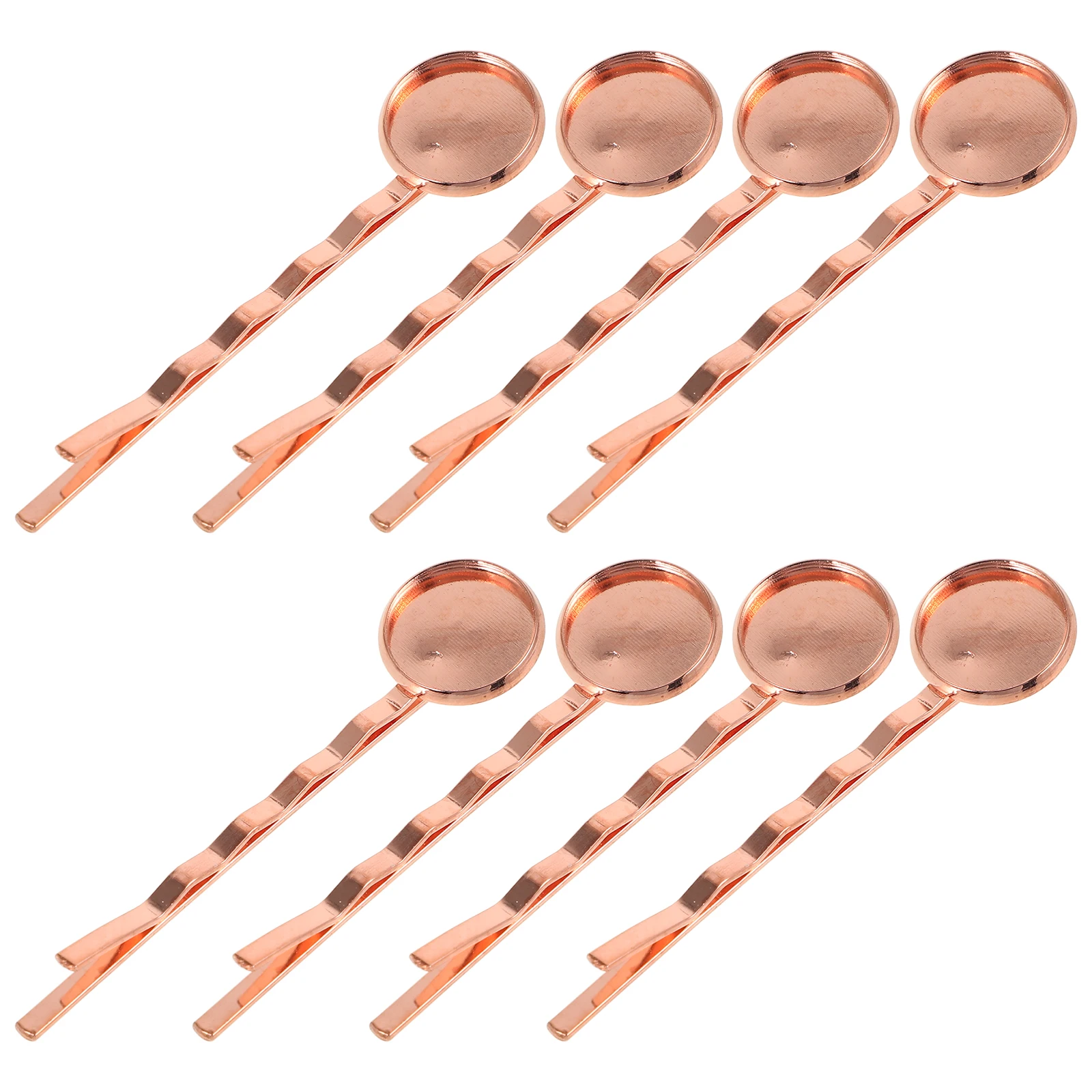 

20 Pcs Bezel Tray Round Blank Tray Hair Clamp Clamp DIY Supply Jewelry Base Blank Copper for Making Hair Clips Materials