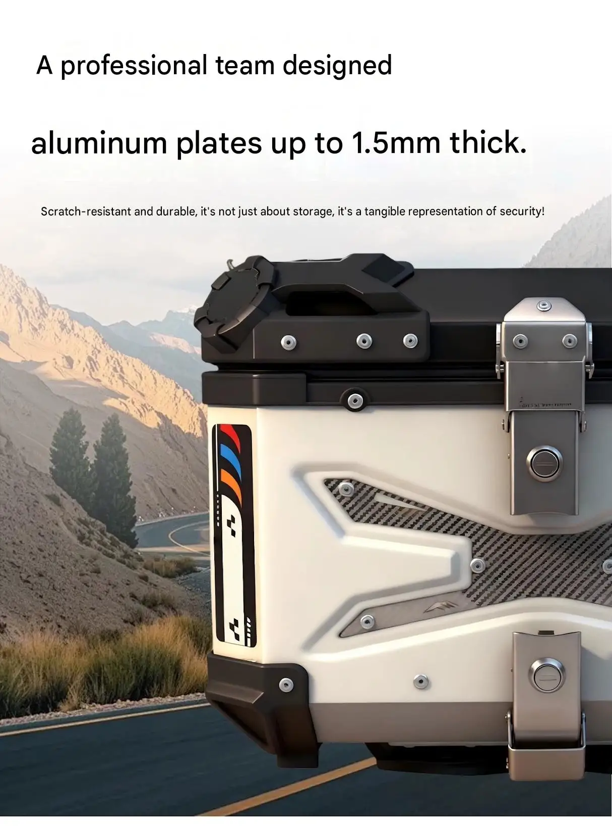 For BMW C400GT C400X Motorcycle Aluminum Top Case Waterproof Luggage Box For Long‑Distance Touring Mod Accessories