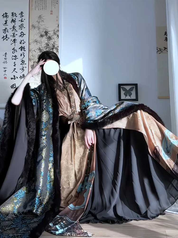 

XinNanYi Original Improved Large Sleeve Hanfu Couple Set Spring Summer Men's Women's Fairy Clothes Tail Dragging Traditional ...
