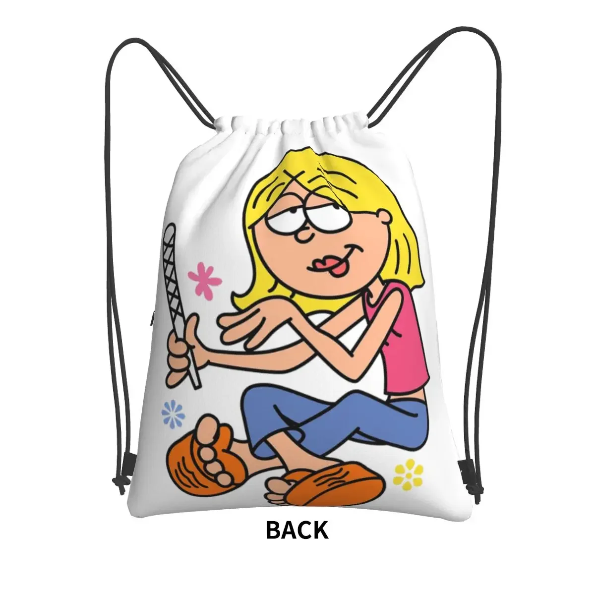 Lizzie Mcguire Portable Backpacks Drawstring Bag Multi-function Drawstring Bundle Pocket Shoes Bags For Travel Sport Man Woman