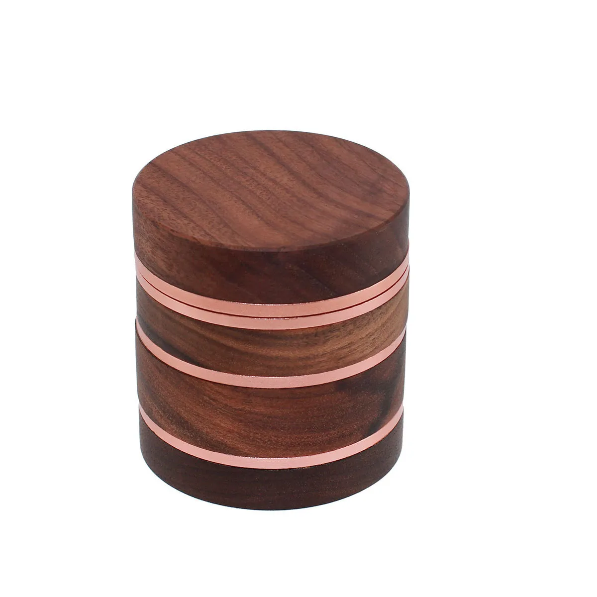 63mm Wooden 4 layer High-grade and aluminium alloy herb grinder  smoke herb grinders spice mill cigarette accessorie