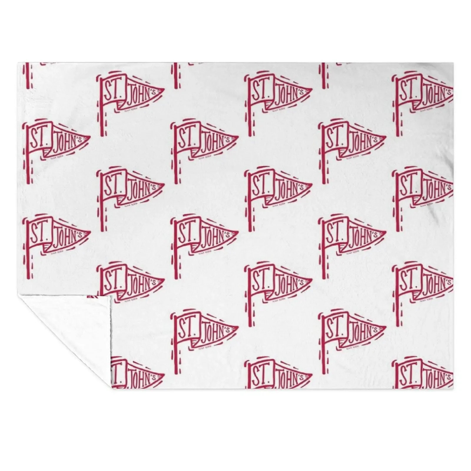

Saint John’s Johnnies Flag Throw Blanket Vintage For Baby blankets ands Kid'S Blankets