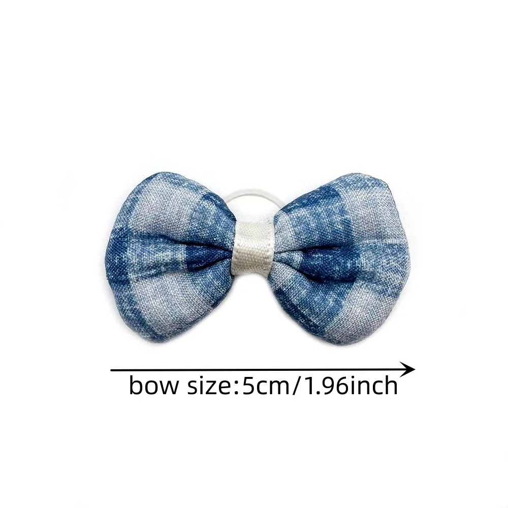 Denim Pet Bow Tie Set 2