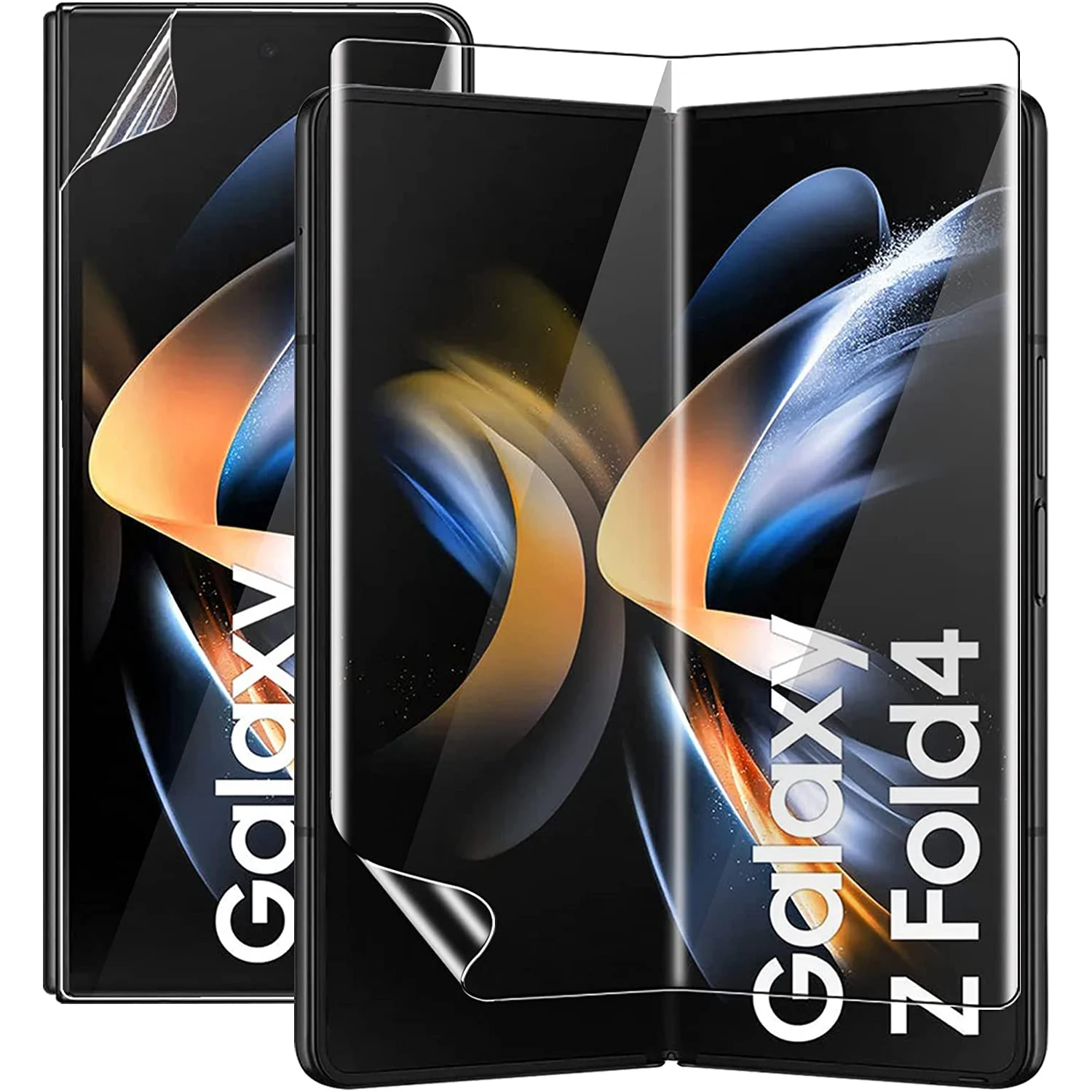 [1 Set 2 Pack] Full Cover Screen Protector for Samsung Galaxy Z Fold 4 5G, Inner+,Outter,Soft Hydrogel TPU Screen Protector