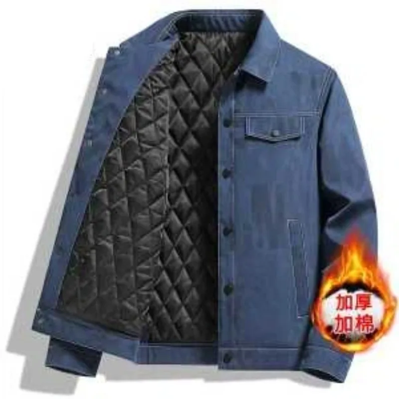 

Толстая мужская куртка на осень-зиму, новая хлопковая повседневная универсальная верхняя куртка в рабочем стиле