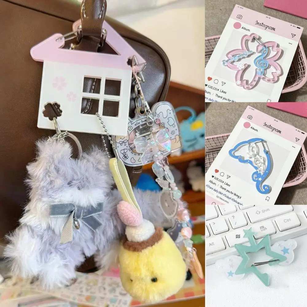 

Cartoon Music Note Bag Charms Keychain For Bags Creative Bag Pendant Ins Fruit Animal Phone Pendant Backpack Hanging Ornament