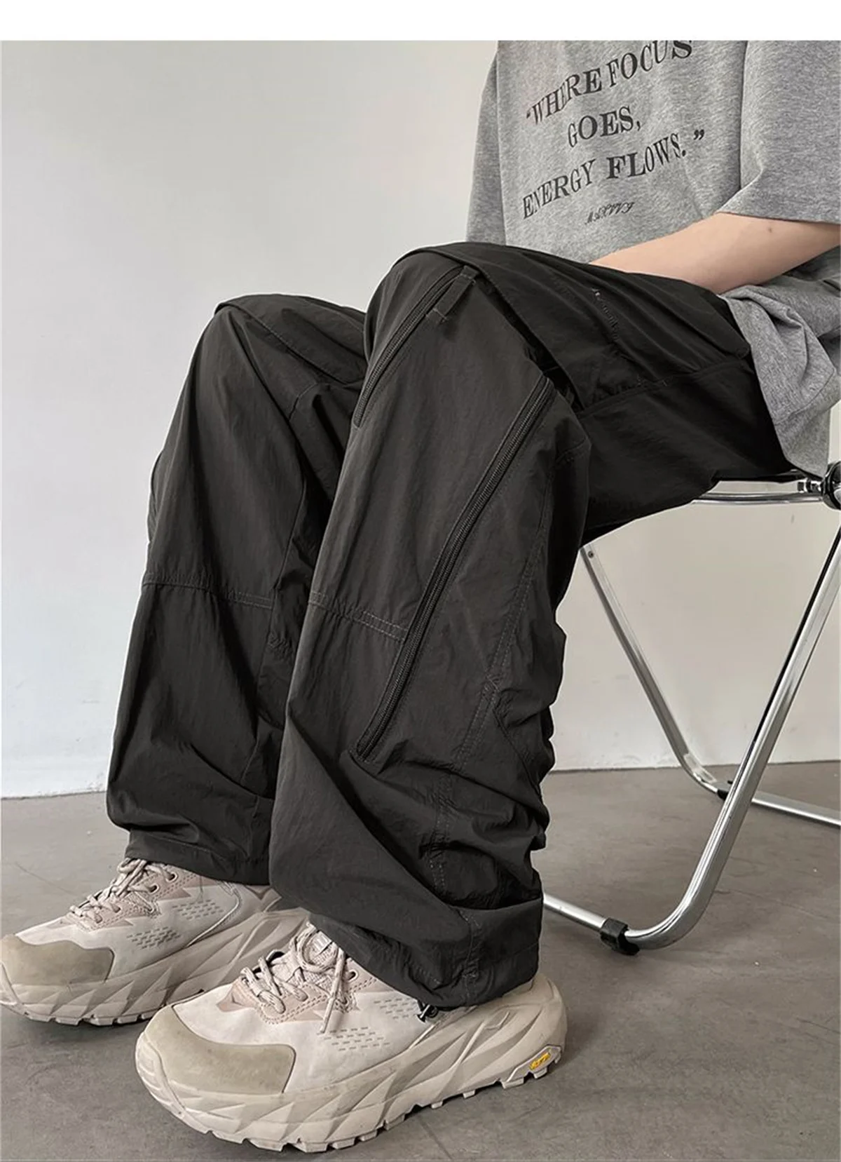 

New Men's Spring And Summer Plus Size Outdoor Quick Drying Casual Sports Pants Fashion Loose And Versatile Casual Pants
