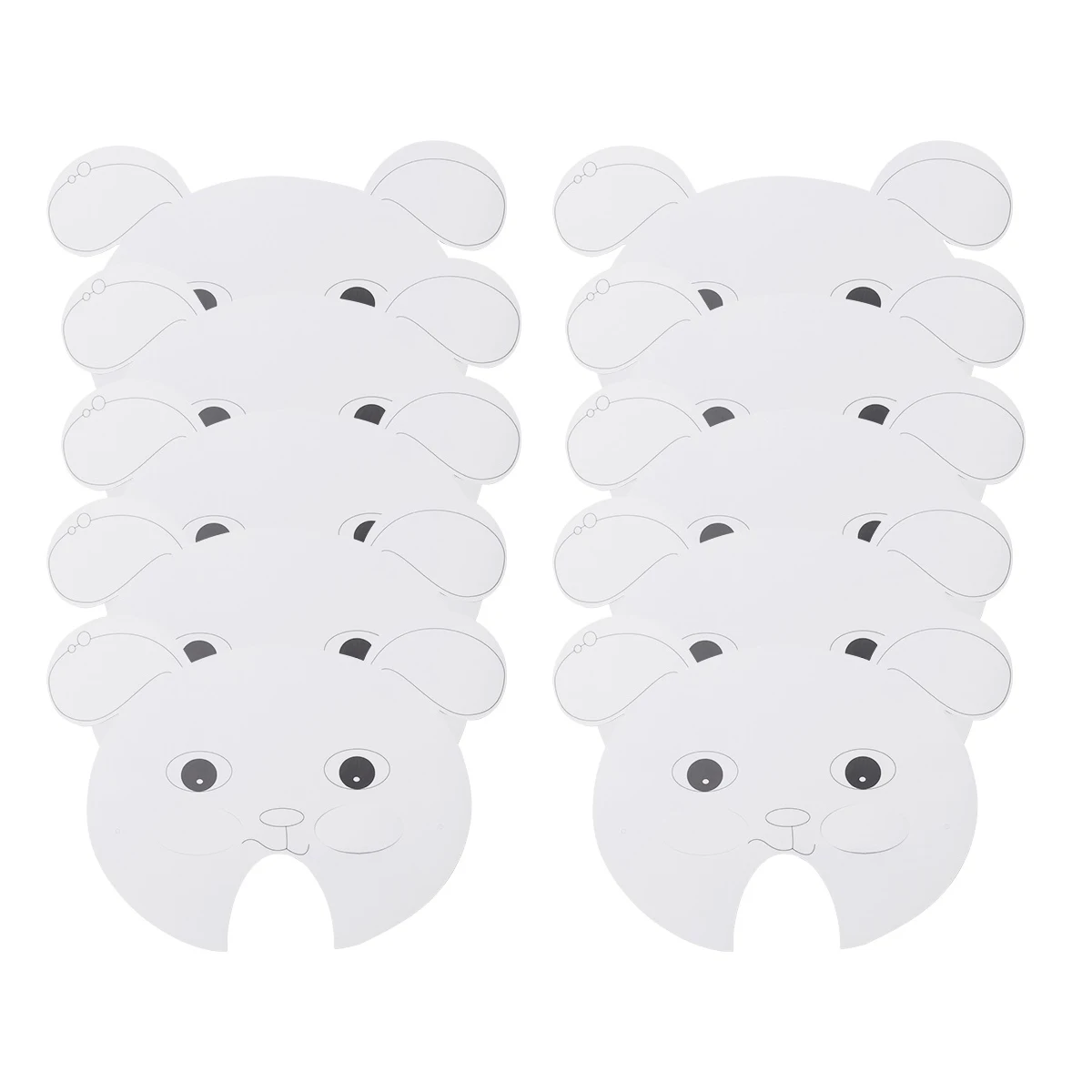 

15 Pcs Hand Painted Mask White Paper Blank Masks to Craft Kid Sheep Art Face Make up