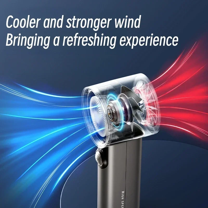 Xiaomi Mijia Portable Handheld Turbo Fan 100 Wind Speeds Adjustable Mini Cooling Fan Ultra-long Battery Life Electric Fan