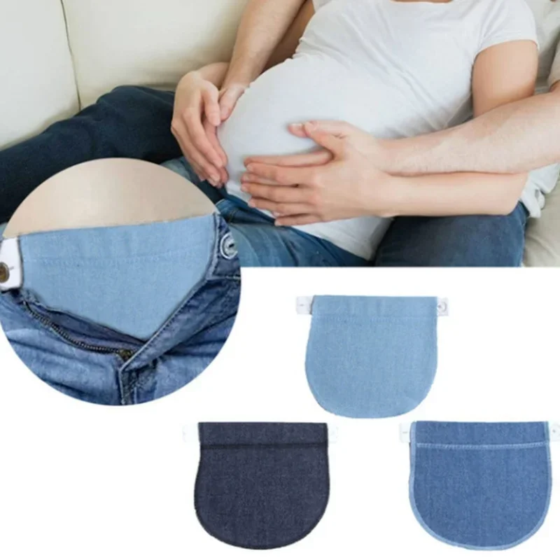 Maternity Pregnancy Waistband Belt Adjustable Elastic Waist Extender Clothing Pants For Pregnant