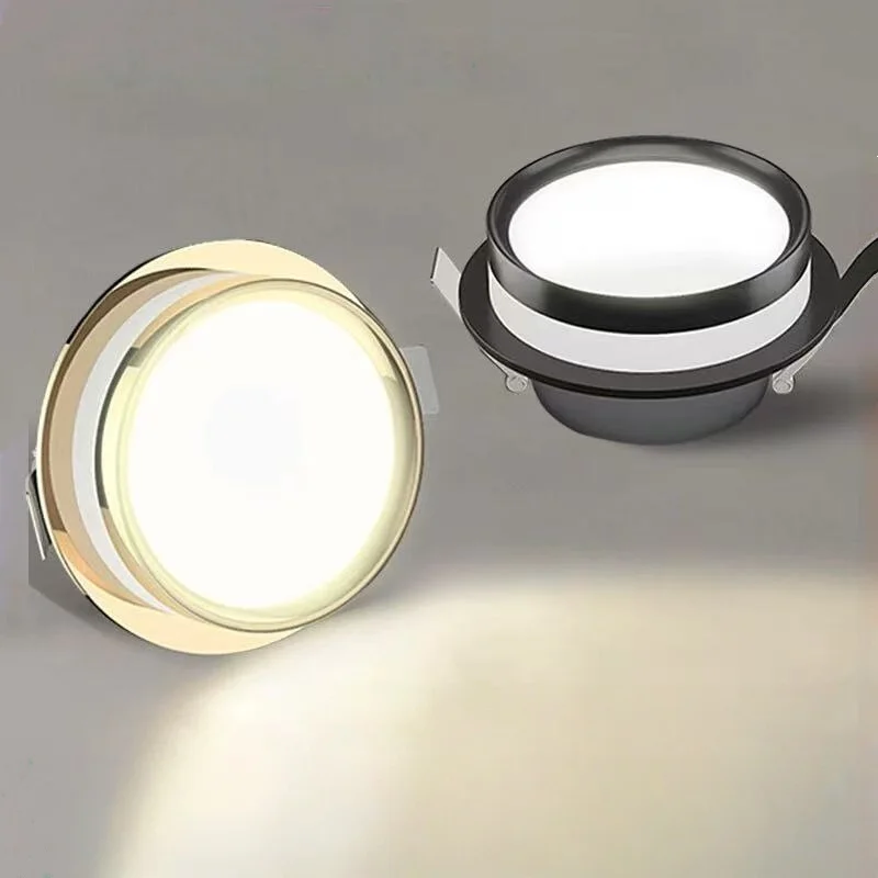 Round Recessed Led Downlight 5W/7W/9W/12W Indoor Ceiling Light 110/220V for Bedroom Porch Corridor Kitchen Home Decor Spot Light