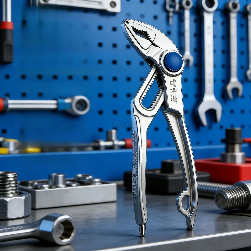 Quick Adjustable Eagle Beak Pipe Pliers Multifunctional Press Clamping Tenon Groove Wrench Mini Water Pump Pliers Repair Tool