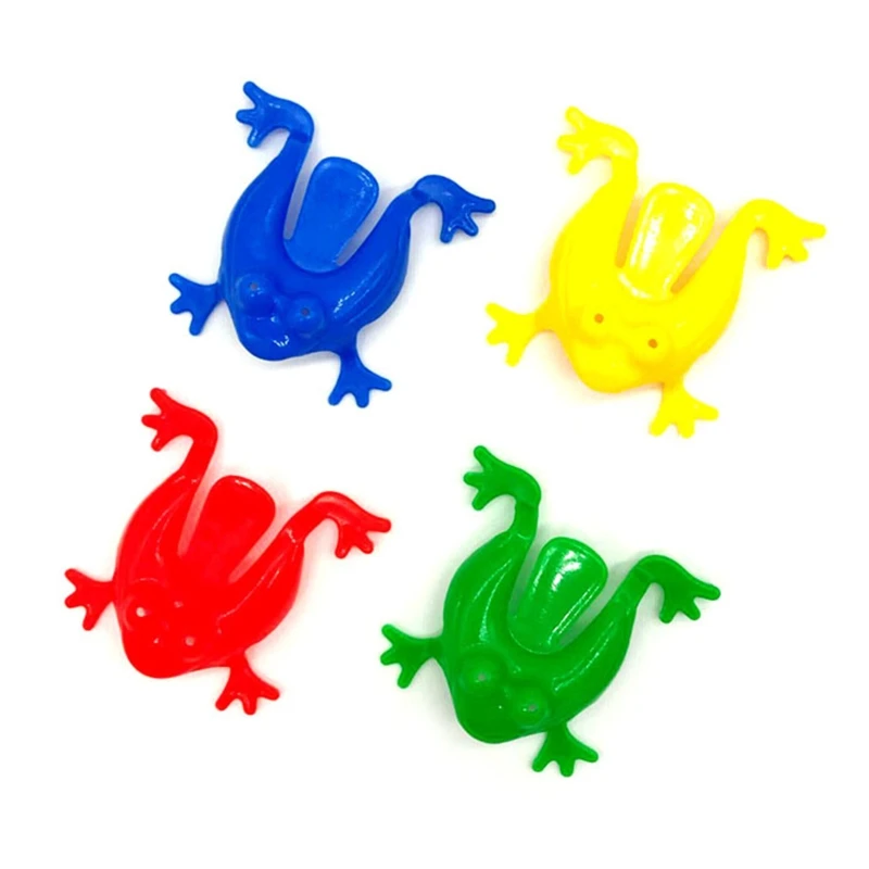 Jeu société d'intérieur, 24 pièces, jouet d'éjection doigt, saut pour grenouille, couleurs assorties, fournitures fête