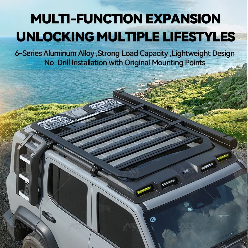 Hot Selling Car 4x4  Accessories Roof Rack Side Ladder Storage Side Box for Tank 300 Accessories