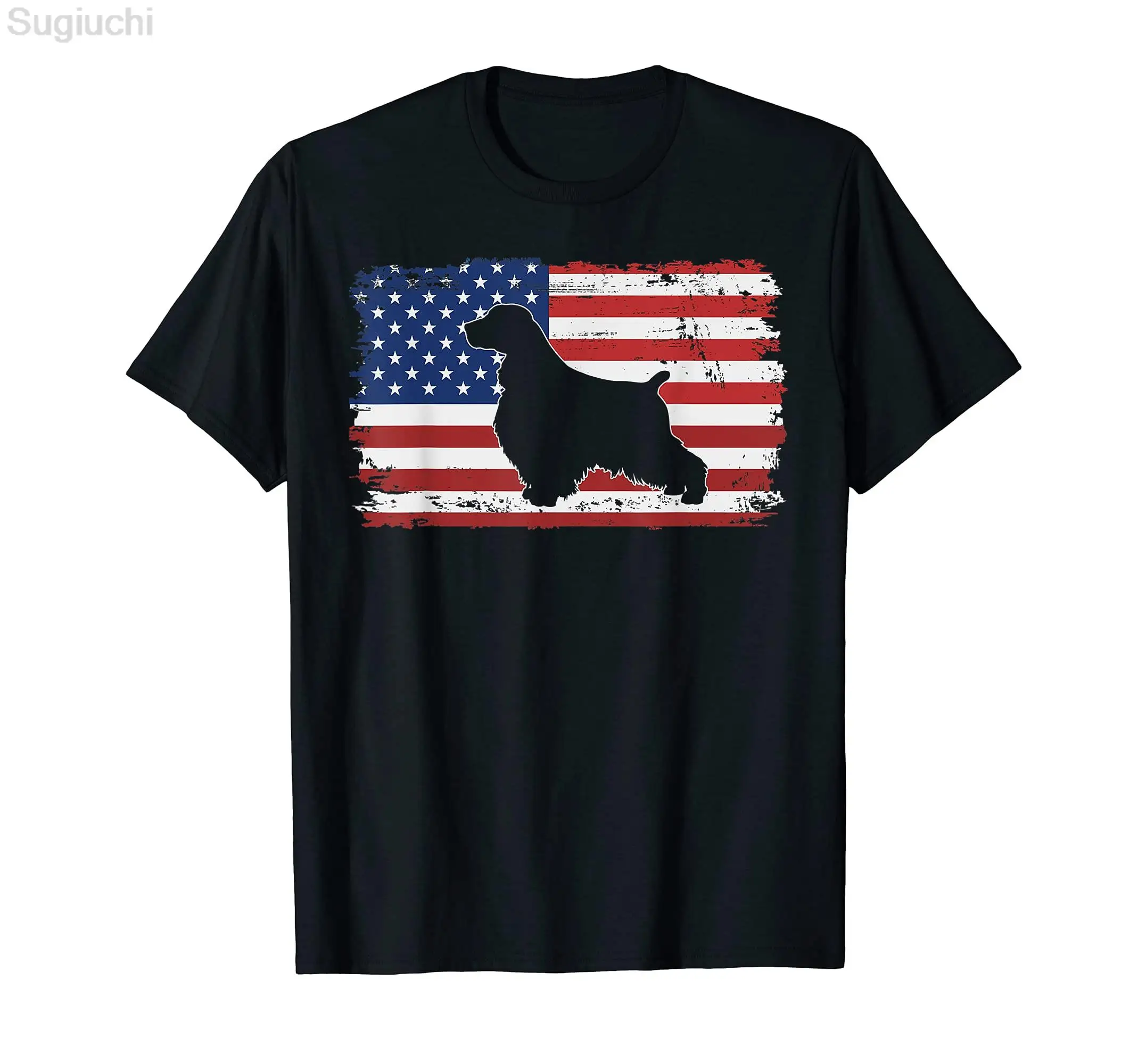 English Cocker Spaniel Dog Lover T-Shirt 100% Cotton Men Women Unisex Hip Hop T Shirts For Gift Size XS-5XL