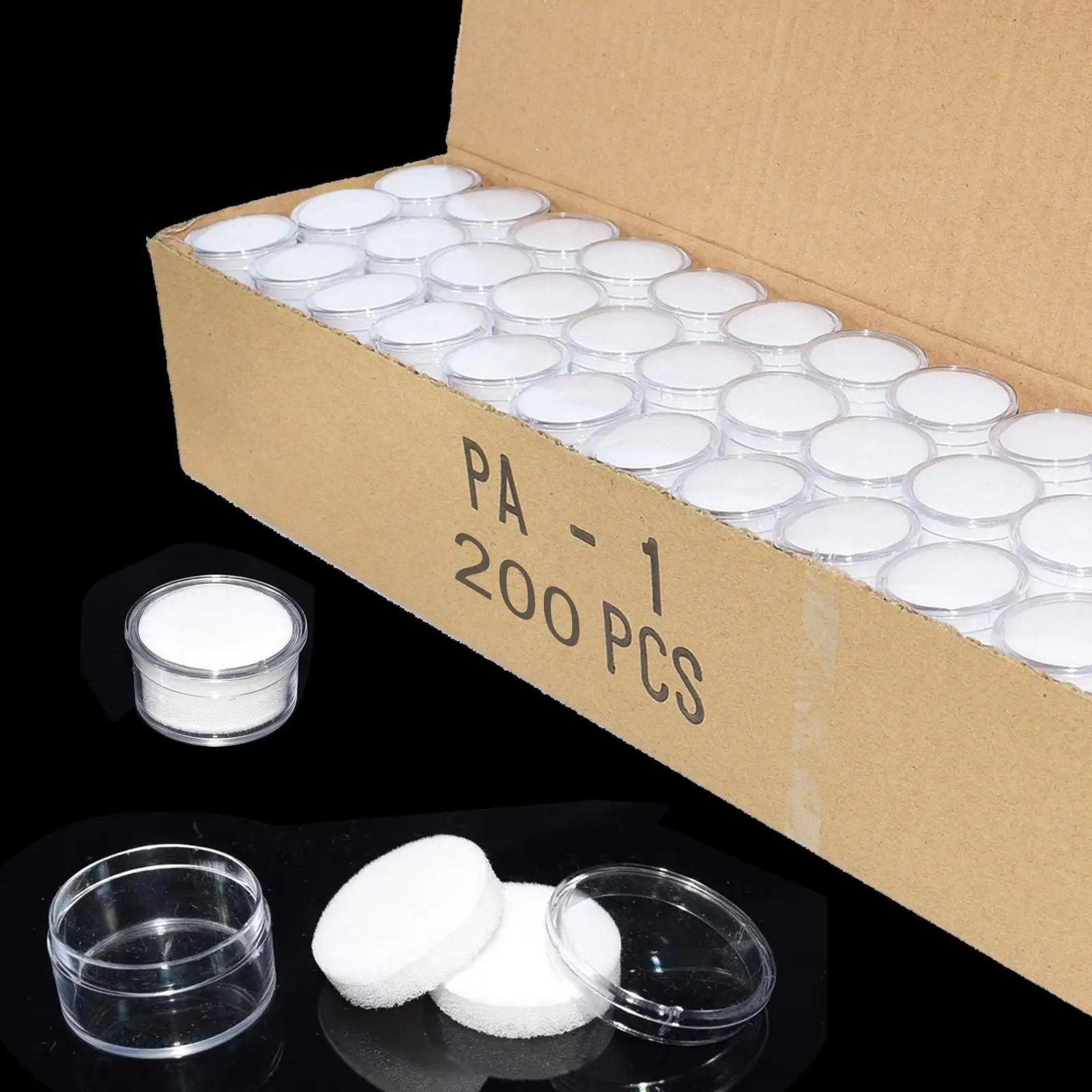 صندوق عرض أحجار كريمة ماسية صغير فضفاض 200x للمقتنيات الشفافة مع #5