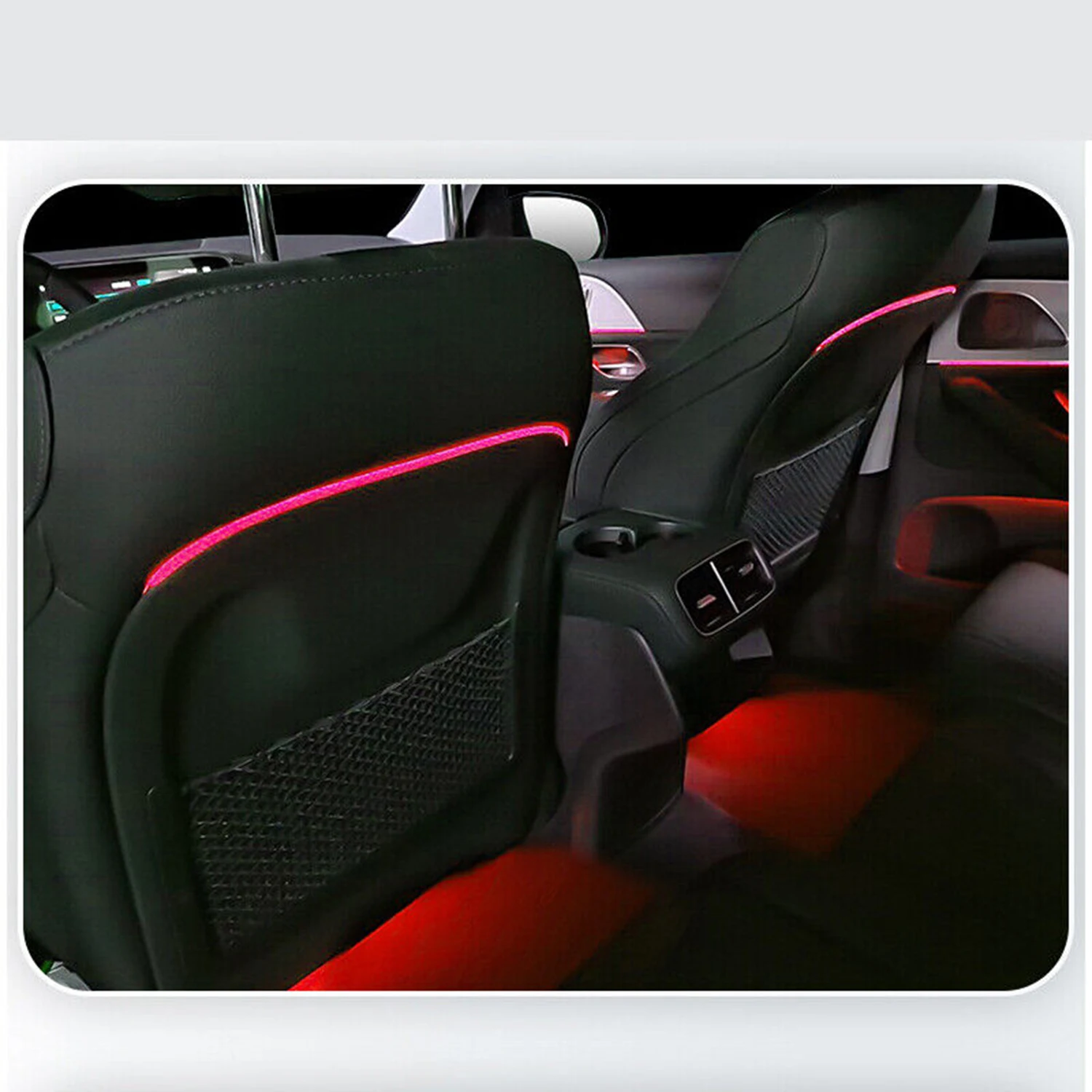 1Set 64 Colors Auto Seat Back LED Ambient Light Backrest Lamp For Benz C W205 GLC X253 High Quality Car Accessories