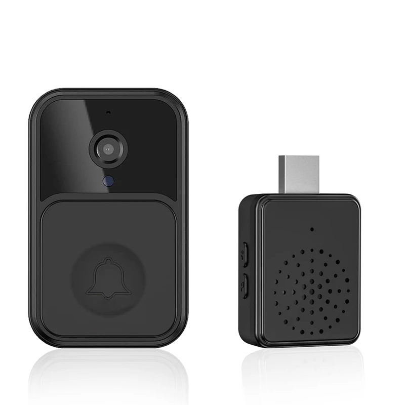 ออดวิดีโอระยะไกลไร้สายอัจฉริยะ, ออดอินเตอร์คอมไร้สายของกล้อง, HD Night Vision Wifi Tuya Security Doorbell