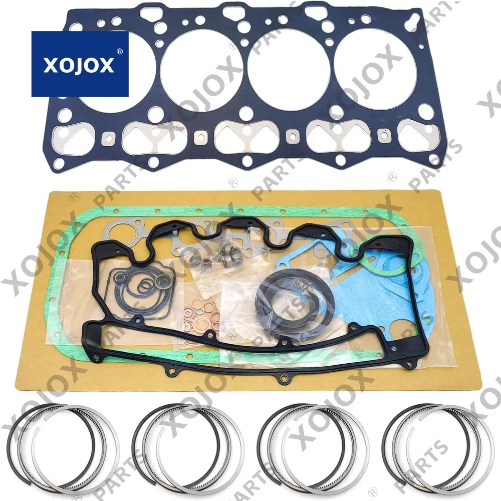 

XOJOX 4LE2 Full Gasket Kit + Piston Rings For Isuzu 4LE2-DI 4LE2 Direct injection Engine For Case CX75 CX80 For Kobelco SK75SR S