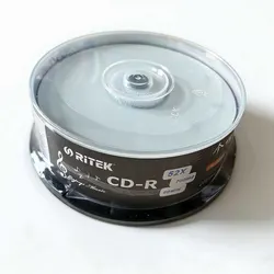 Black Music CD-R Disc CDR 52X 700MB 80Min 25pcs/pack