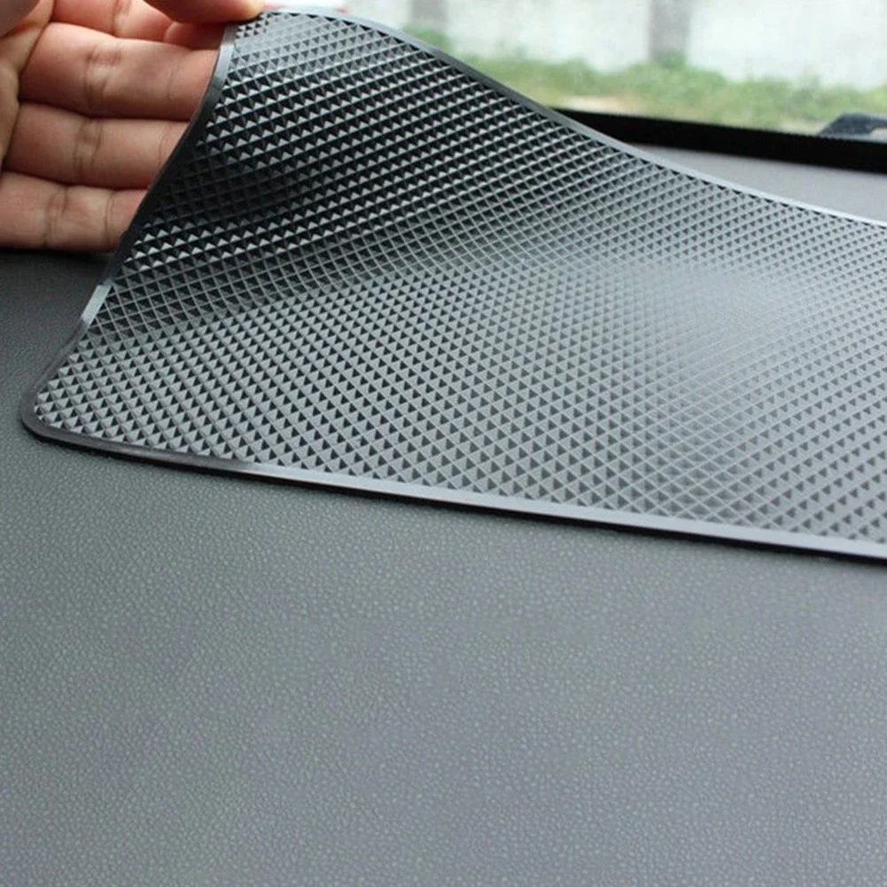1PCS 40*20CM Car Skid Pad Anti-Slip Mat Dashboard Center Console Non-slip Holder Pad Black Rubber Interior Accessories