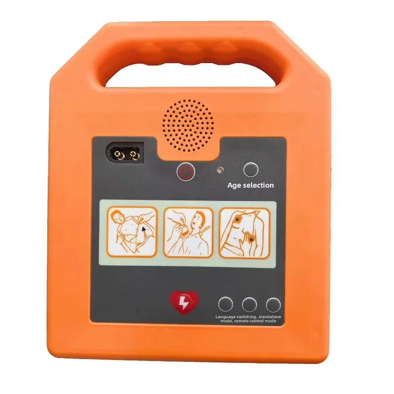 AED Automatic External Defibrillator Training Machine with CPR Simulation Mannequin and First Aid Model