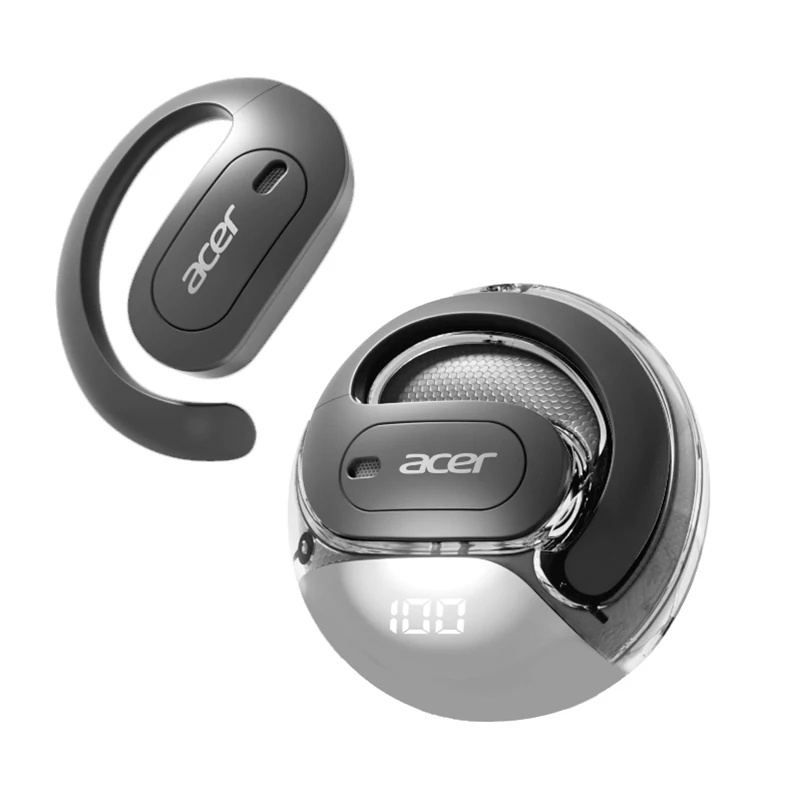 AliExpress Acer Ohr538 Wireless Bluetooth Headphones with Open Design, Heavy Bass, Comfortable Fit for Sports, Running, Cycling, Compatible with Mobile Phones, Tablets, and Laptop Devices
