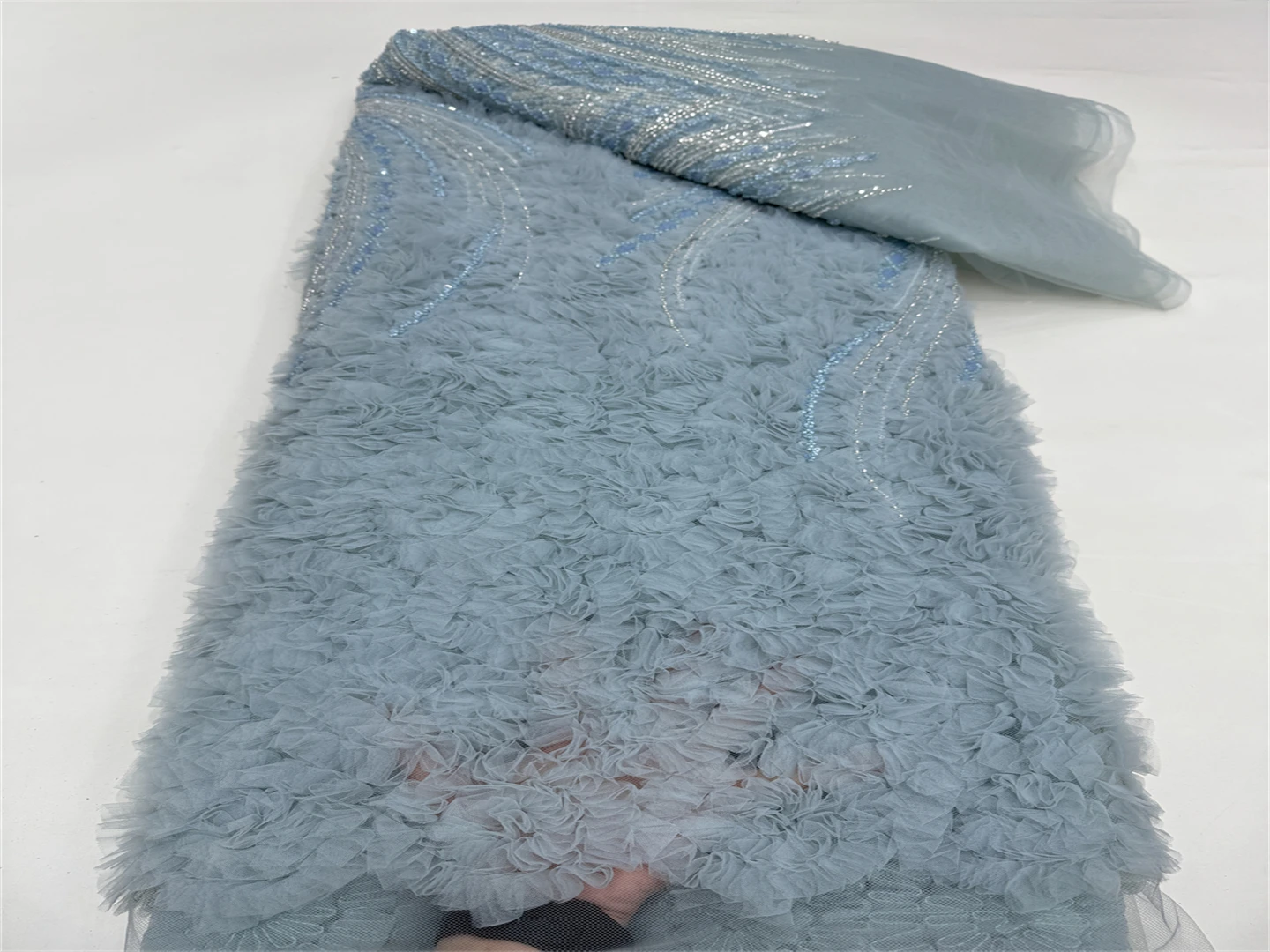 

2025, африканская, французская, нигерийская, элитная тюлевая кружевная ткань с бусинами и блестками, сетка для вышивки, свадебное платье для шитья невесты