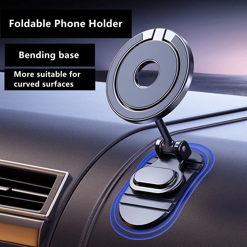 Mcseff Double Magnet Dashboard Ultra Magnetic Car Phone Holder-For All Cell Phones Navigation Cradle For Magsafe Tesla Macsafe